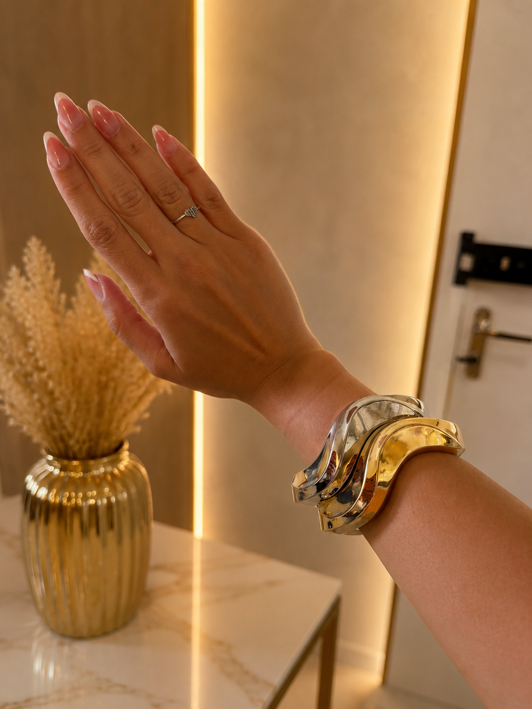 Bracelete Oval ondulado